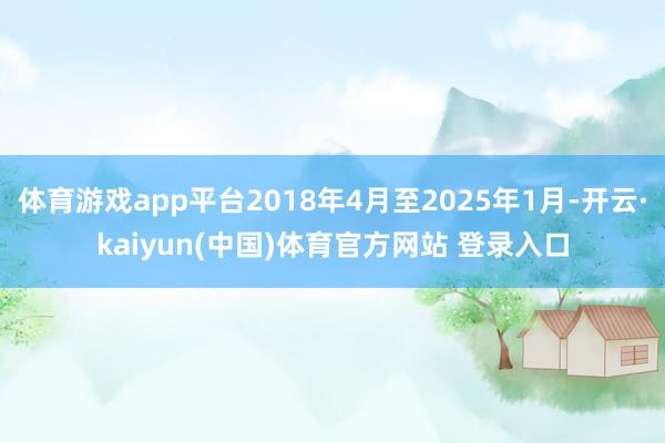 体育游戏app平台2018年4月至2025年1月-开云·kaiyun(中国)体育官方网站 登录入口