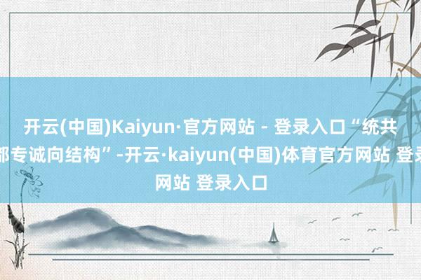 开云(中国)Kaiyun·官方网站 - 登录入口“统共器用都专诚向结构”-开云·kaiyun(中国)体育官方网站 登录入口